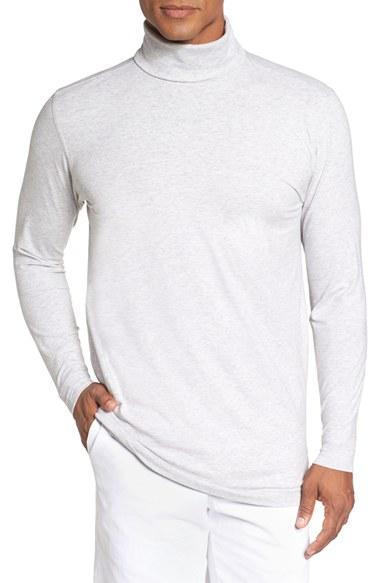 Men's Bobby Jones Long Sleeve Turtleneck T-shirt - Grey