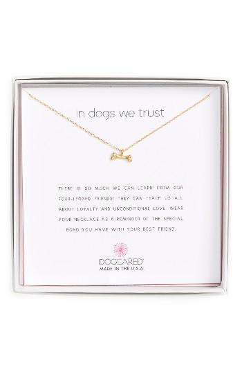 Women's Dogeared In Dogs We Trust Pendant Necklace