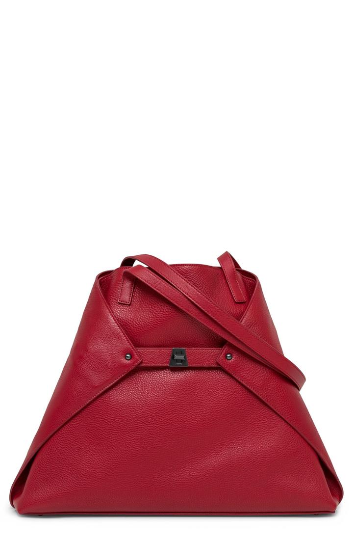 Akris 'ai Medium Shoulder Tote' Leather Shoulder Tote -