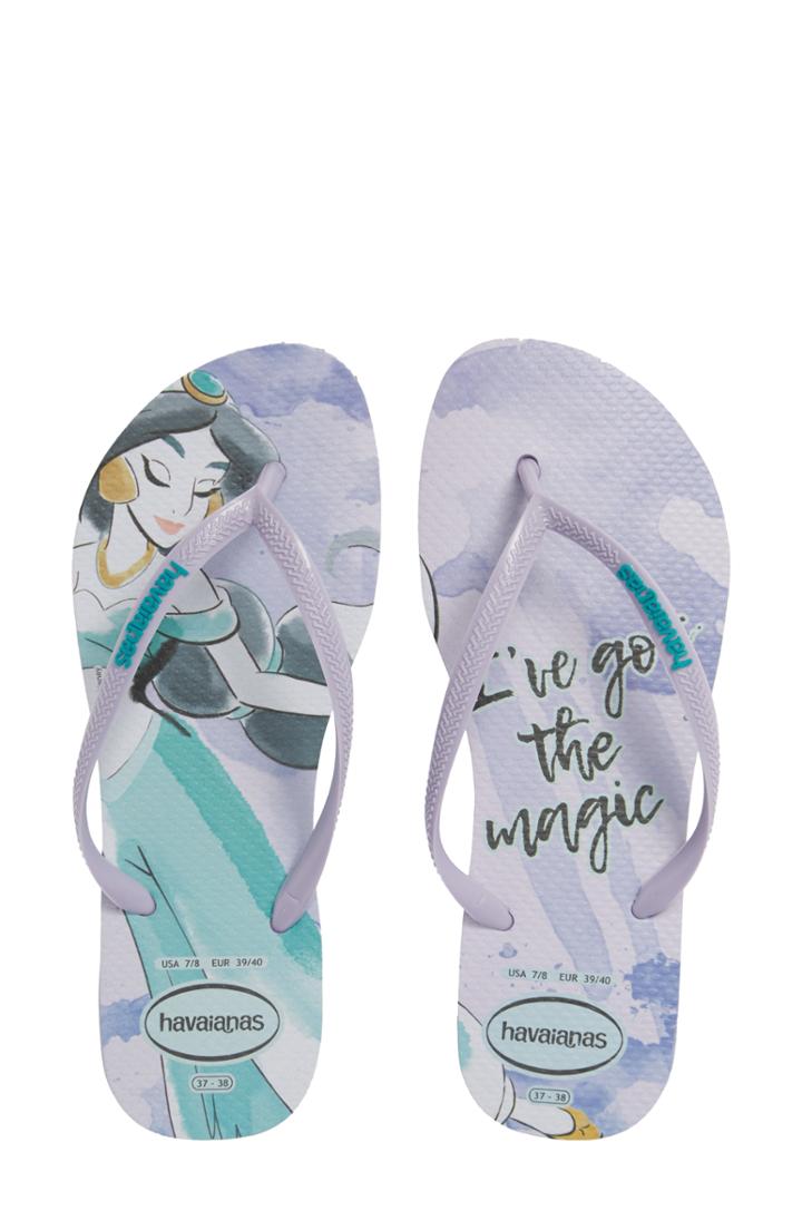 Women's Havaiana Slim - Disney Princess Flip Flop /42 Br - Purple