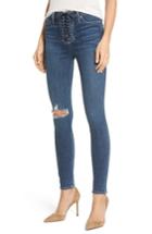 Women's Hudson Jeans Bullocks Lace-up High Waist Super Skinny Jeans - Blue