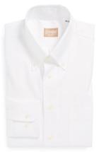 Men's Gitman Regular Fit Pinpoint Cotton Oxford Button Down Dress Shirt 33 - White