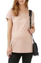 Women's Topshop 2-pack Boyfriend Maternity Tees Us (fits Like 2-4) - Pink