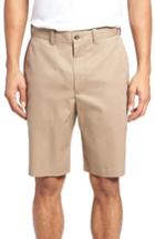Men's Nordstrom Men's Shop Flat Front Supima Cotton Shorts - Brown