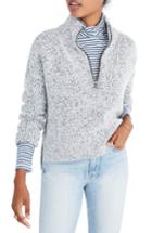 Women's Madewell Marled Half Zip Sweater - Grey