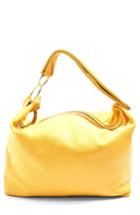 Topshop Leather Hobo Bag - Yellow