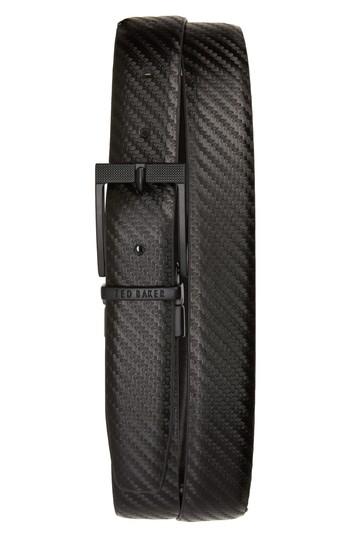 Men's Ted Baker London Leonne Reversible Leather Belt - Black