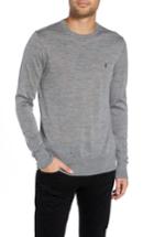 Men's Allsaints Mode Slim Fit Merino Wool Sweater, Size - Grey