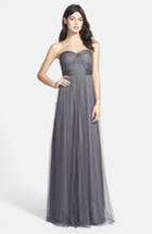 Women's Jenny Yoo Annabelle Convertible Tulle Column Dress - Grey