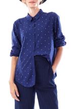 Women's Palmer/harding Long Super Shirt Us / 6 Uk - Blue