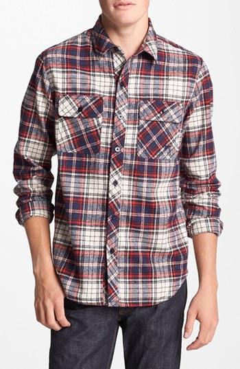 Kane & Unke 'darin's Fave' Plaid Flannel Shirt Dark Red
