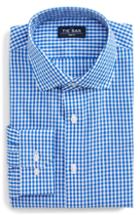 Men's The Tie Bar Trim Fit Check Dress Shirt .5 - 34/35 - Blue