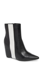 Women's Calvin Klein Yvania Stripe Wedge Bootie M - Black