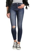 Women's Mavi Jeans Lucy Ripped High Waist Stretch Skinny Jeans X 30 - Blue