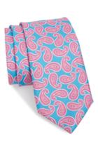 Men's Nordstrom Men's Shop Playful Paisley Silk Tie, Size - Blue