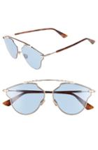 Women's Christian Dior So Real Pop 59mm Sunglasses - Gold/ Copper/ Blue