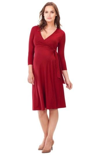 Women's Isabella Oliver 'neale' Maternity Wrap Dress - Red