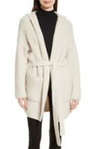 Women's Atm Anthony Thomas Melillo Hooded Sweater Coat - Ivory