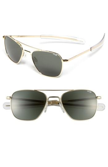 Men's Randolph Engineering 'bayonet' 52mm Sunglasses - Gold/ Agx