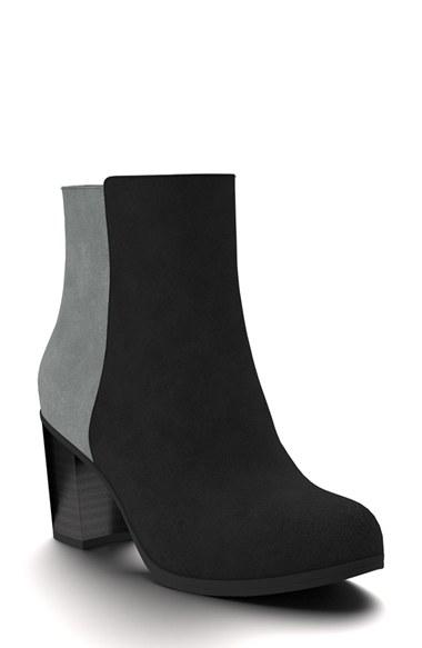 Women's Shoes Of Prey Block Heel Bootie A - Black