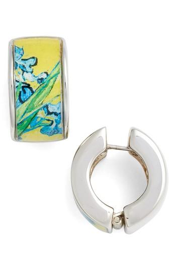 Women's Erwin Pearl Silvertone Irises Earrings