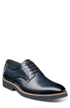 Men's Stacy Adams Barclay Plain Toe Derby .5 M - Blue