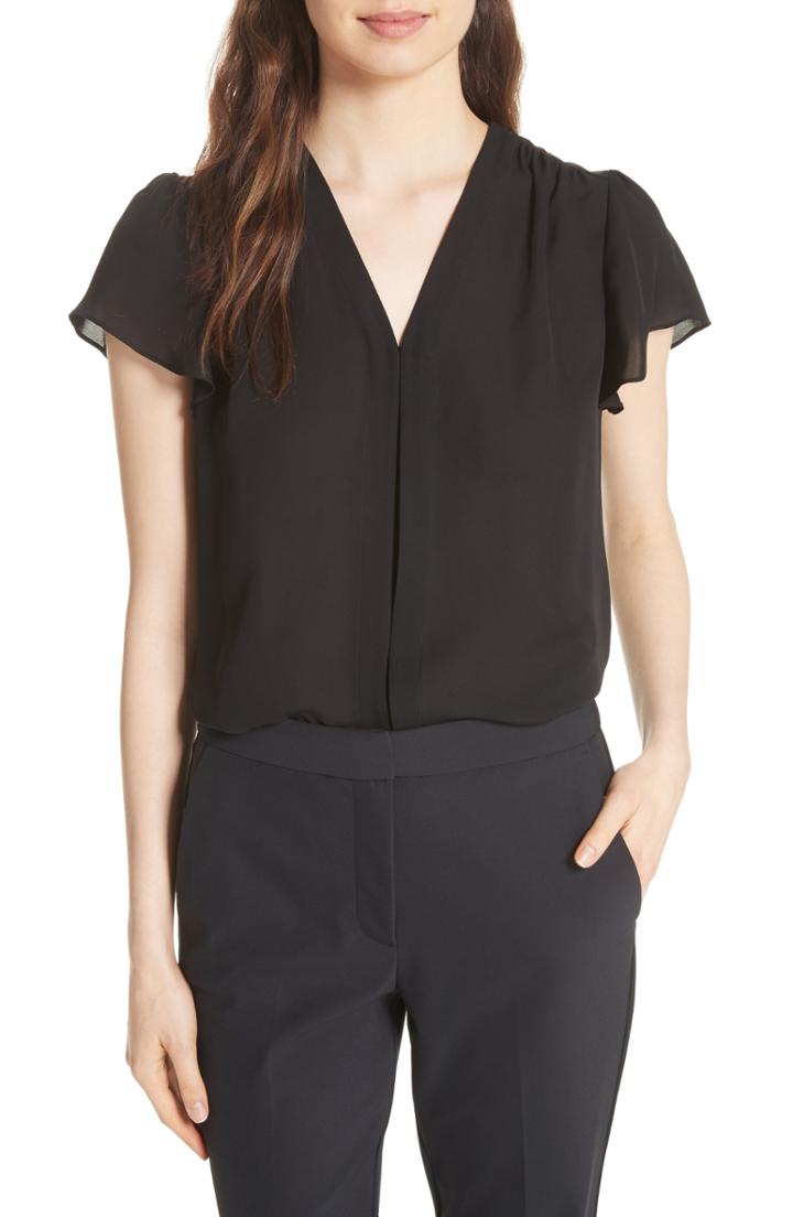 Women's Galvan Ruffle Sleeve Blouse Us / 36 Fr - White