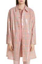Women's Mansur Gavriel Laminated Check Coat Us / 36 It - Pink