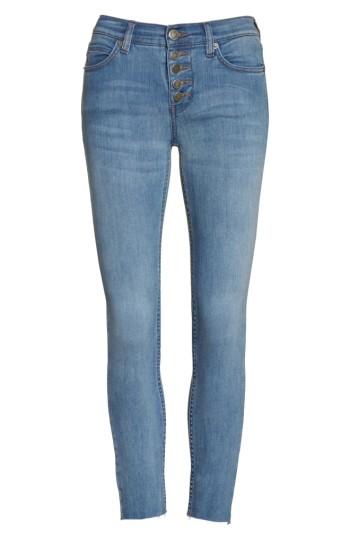 Women's Free People Reagan Crop Skinny Jeans - Blue