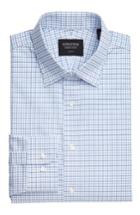 Men's Nordstrom Men's Shop Classic Fit Check Dress Shirt .5 32/33 - Blue