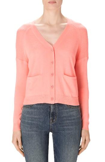 Women's J Brand Chyenne Cashmere Cardigan - Orange