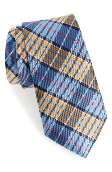 Men's Southern Tide Seminole Plaid Tie, Size - Blue