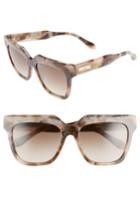 Women's Sonix Avalon 55mm Gradient Lens Square Sunglasses - Brown Marble/ Brown Fade