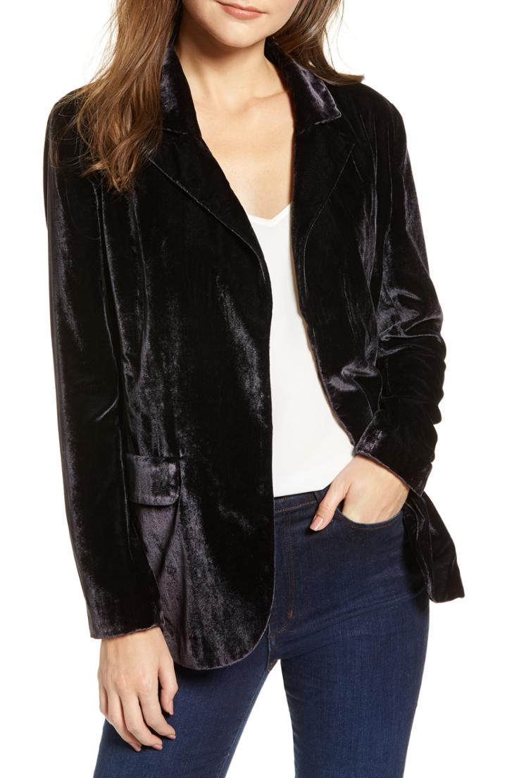 Women's Chelsea28 Velvet Blazer - Purple