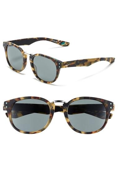 Women's Nike 'achieve' 52mm Sunglasses - Matte Tokyo Tortoise/ Silver