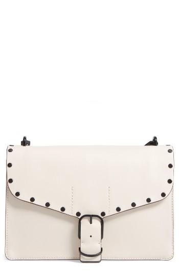 Rebecca Minkoff Medium Biker Leather Shoulder Bag - White