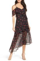 Women's Bardot Poppy Ruffle Cold Shoulder Dress - Black