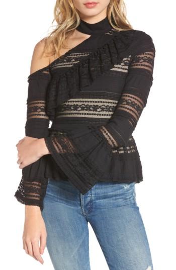 Women's Parker Nicola One-shoulder Blouse - Black