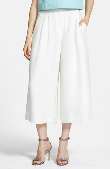Women's Chelsea28 Pleated Culottes, Size 2 - White White Star
