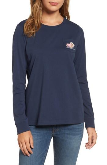 Women's Vineyeard Vines Turkey Whale Pocket Tee
