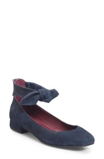 Women's Ono Hosta Ankle Bow Flat M - Blue