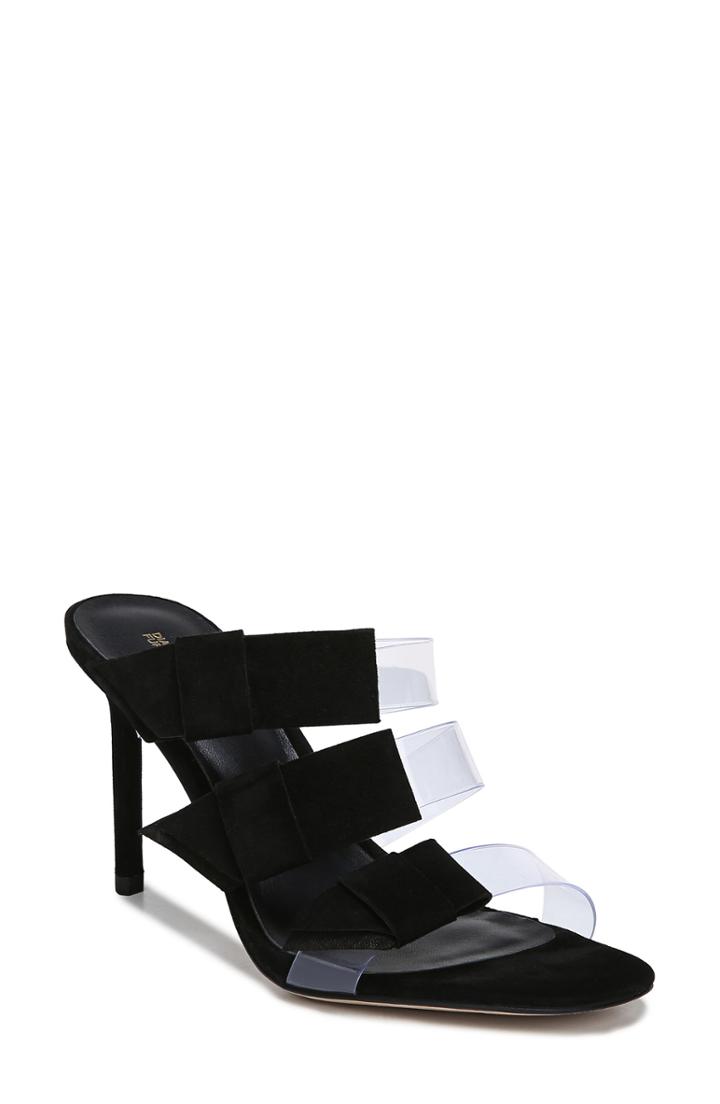 Women's Diane Von Furstenberg Amari Triple Strap Sandal M - Black