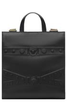 Versace Tribute Embossed Leather Backpack - Black