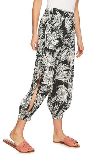Women's 1.state Print Slit Harem Pants - Green