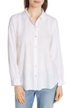 Women's Eileen Fisher Tencel Lyocell Shirt, Size - White