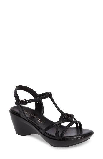 Women's Athena Alexander Cassort T-strap Sandal .5 M - Black