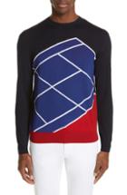 Men's Z Zegna Techmerino(tm) Intarsia Extra Slim Fit Sweater - Blue