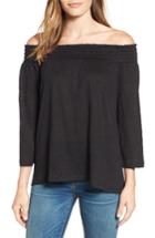 Women's Caslon Off The Shoulder Linen Knit Top