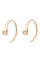 Women's Melissa Joy Manning 'mini Wishbone' Pearl Hoop Earrings