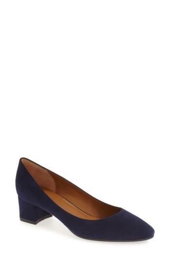 Women's Aquatalia 'pheobe' Weatherproof Almond Toe Pump .5 M - Blue